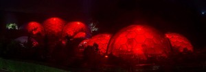 GLX lights Eden Project red with Chauvet