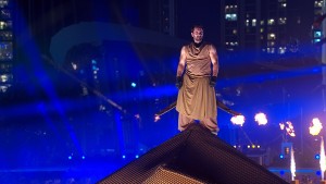 Burj Khalifa NYE event lit with Robe