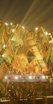 Steve Lieberman accents Neon Garden Stage at EDC Orlando with Chauvet