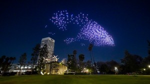 Drift drone show supports opening of David Geffen Galleries at LACMA