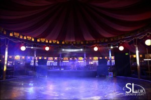 Chauvet fixtures installed at Piece Hall Spiegeltent