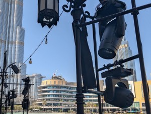 Burj Khalifa NYE event lit with Robe