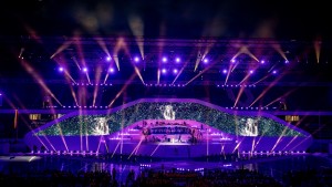 AV Stumpfl Pixera bei Eröffnungsfeier der FISU World University Games im Einsatz
