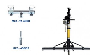 Mobiltechlifts ML2 lifts truss spans up to 6.5 metres