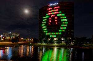 Mosaic-System von ETC setzt Hochhaus in Kansas City in Szene