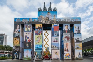 Größtes mobiles Kunstwerk der Welt mit Otto Waalkes in Hamburg