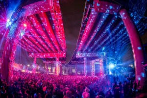 ChamSys consoles in use at Four Tet festival under K Bridge