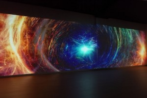Immersive yoga experience in Switzerland powered by Christie projection
