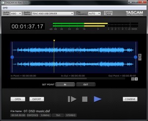 Tascam Hi-Res Editor v1.10 kompatibel mit Apple Silicon