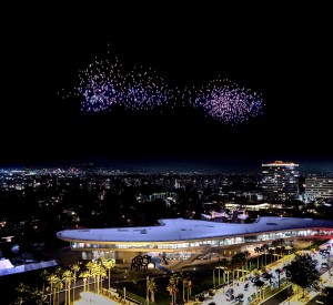 Drift drone show supports opening of David Geffen Galleries at LACMA