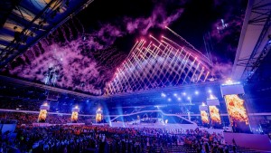 AV Stumpfl Pixera bei Eröffnungsfeier der FISU World University Games im Einsatz