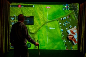 Indoor golf experiences at Pitch Dublin powered by Panasonic projection