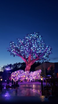 Dollywood Wildwood Grove Tree illuminated by Elation