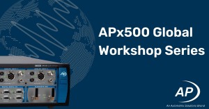 Audio Precision announces APx500 Global Workshop Series