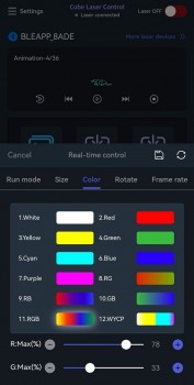 Lasersteuerung mit neuer Laserworld-App möglich