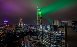 Robe moving lights illuminate tallest building in Africa