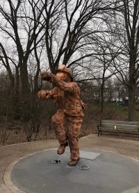 Elation Proteus Maximus illuminates firefighter memorial