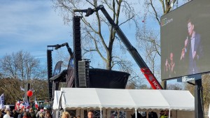 Coda audio systems supplied for protest day in The Hague