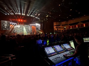 Flexibility for James’s “Love Is The Answer” tour supplied by DiGiCo Quantum 338