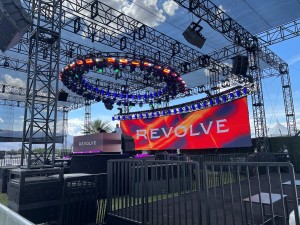 ADJ 40 Hex Panel IP fixtures illuminate Revolve Festival
