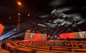 Vari-Lite VL5LED Wash lights live-streamed GSK event