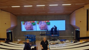 Alfalite LED screen installed at Norwegian School of Economics