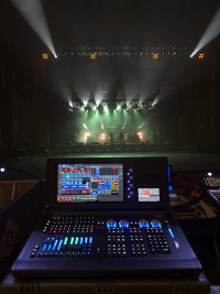 Vinny Shaw rolls with different rigs on Fit For An Autopsy tour with ChamSys