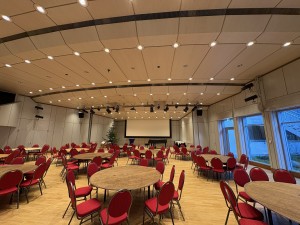 Neue Beleuchtung im Minnesängersaal des „Palatin“ Wiesloch