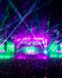 We Belong Here festival lit with Chauvet