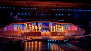 AV Stumpfl Pixera bei Eröffnungsfeier der FISU World University Games im Einsatz